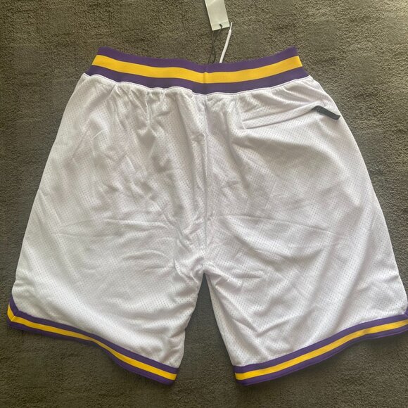 Pro Club 2XL Classic Basketball Shorts White Purple - Picture 3 of 3
